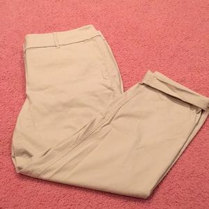 Loft Modern Chino Crop Pants